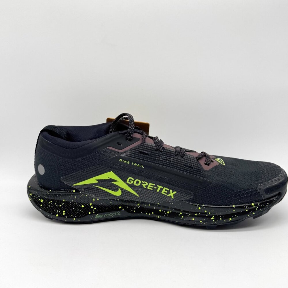 Nike Mens Pegasus Trail 5 GTX Black Volt Shoes Sz 10.5 New Outdoors FQ0908-014 - Picture 7 of 12